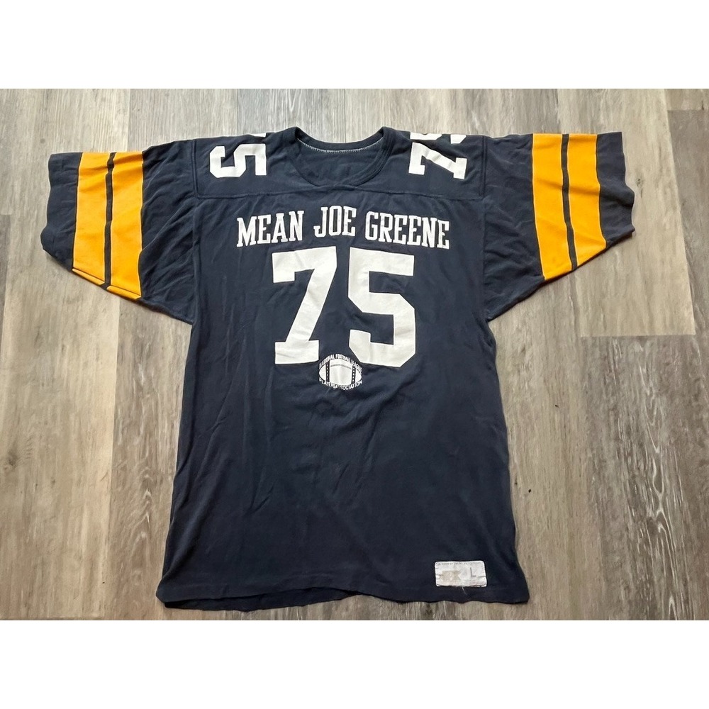 Vtg 80s Mean Joe Greene Pittsburgh Steelers NFLPA Russell Athletics Jersey M